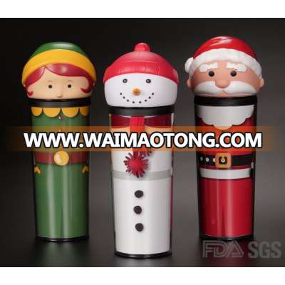 Factory Direct Christmas Plastic Travel Mug